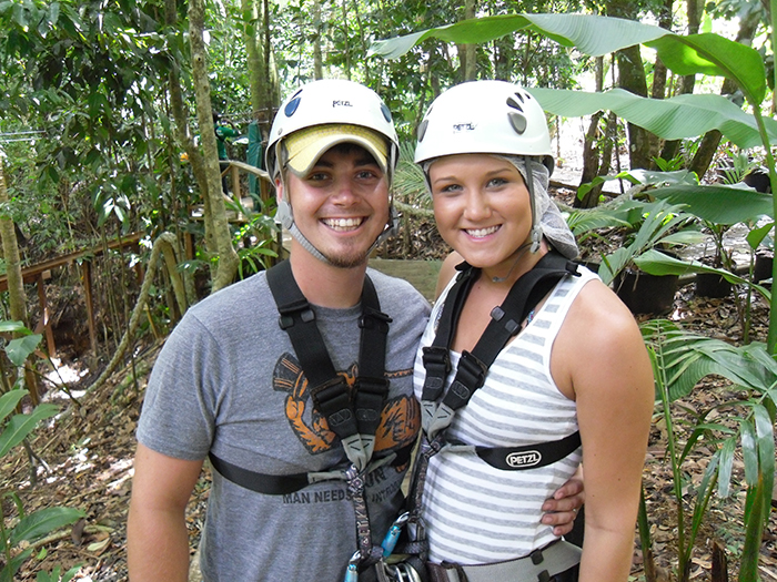 St. Lucia honeymoon zipline