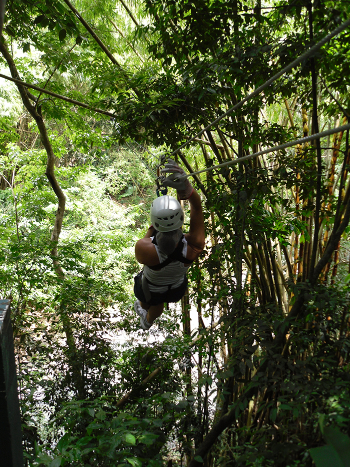 ziplining St. Lucia