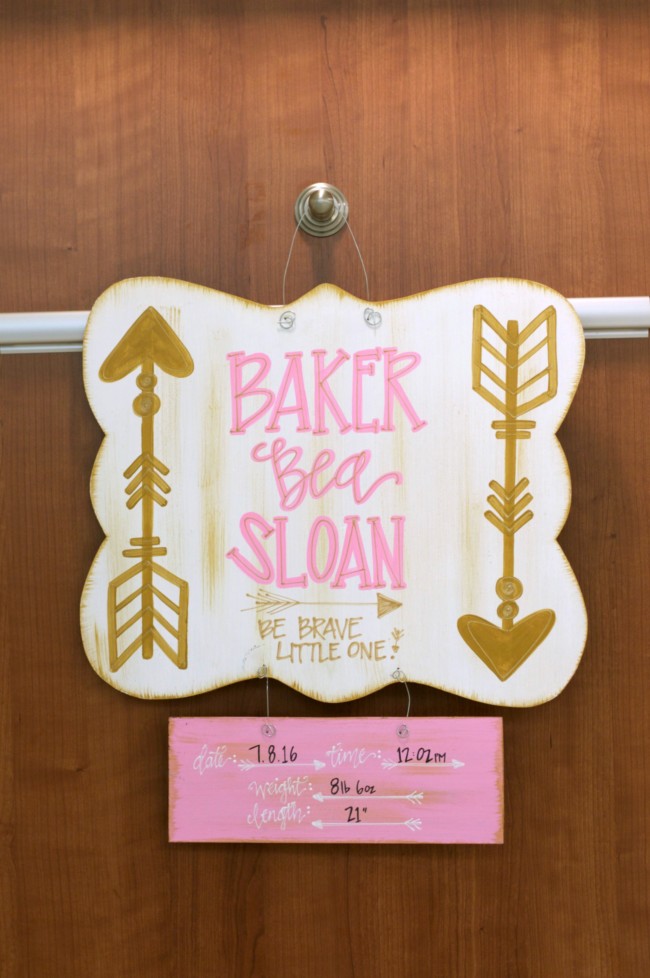 Baker's Hospital Sign