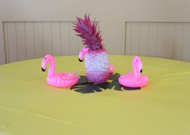 painted pineapple centerpiece