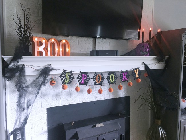 Target Halloween Mantel