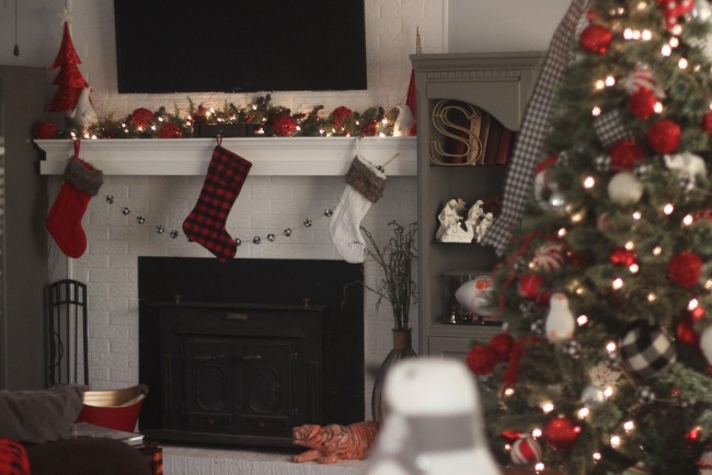 Black Farmhouse Inspired Ornaments, Buffalo Plaid Ornament