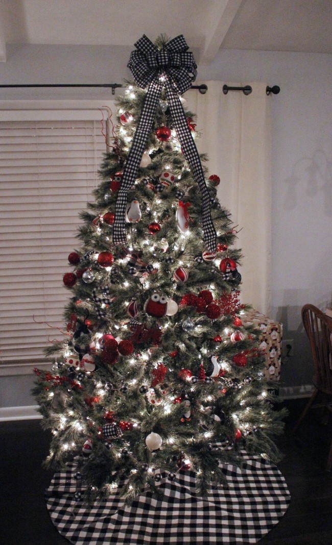 buffalo plaid tree topper