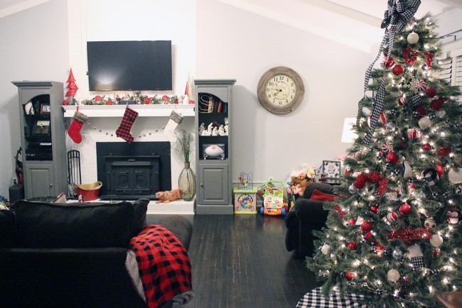 Buffalo Plaid Christmas Home 2017